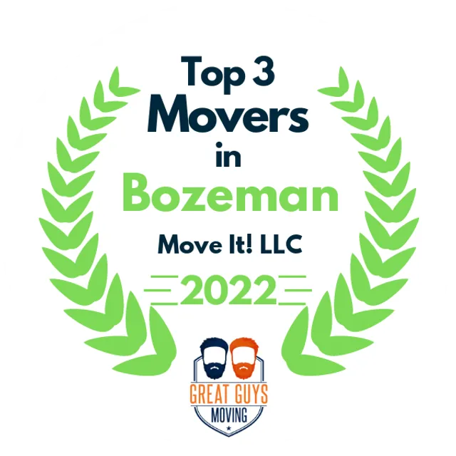 Top 3 Movers in Bozeman, MT 2022 award