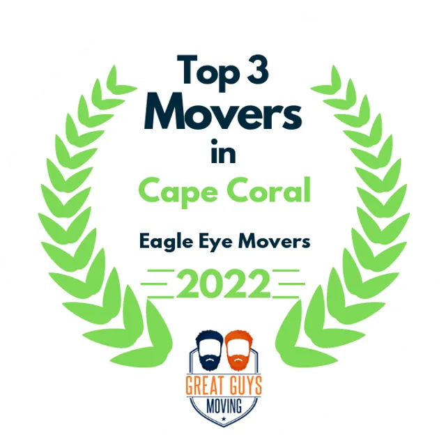 Top 3 Movers in Cape Coral, FL 2022 award