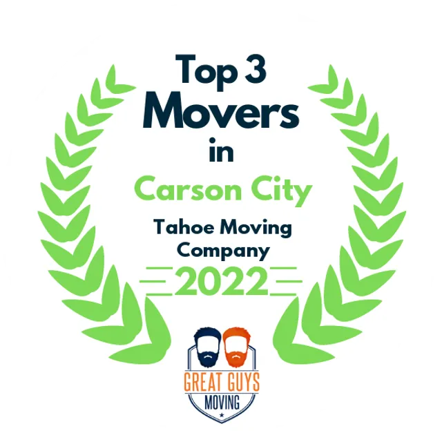 Top 3 Movers in Carson City, NV 2022 award