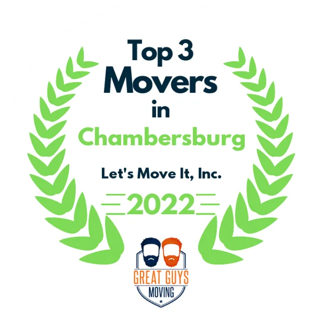 Top 3 Movers in Harrisburg, PA 2022 award