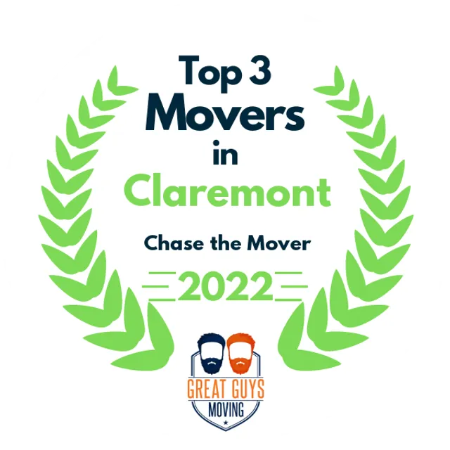 Top 3 Movers in Keene, NH 2022 award