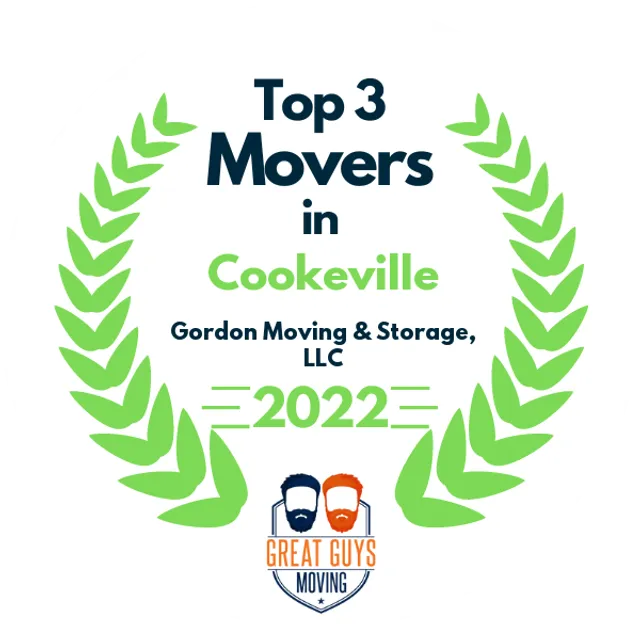 Top 3 Movers in Cookeville, TN 2022 award