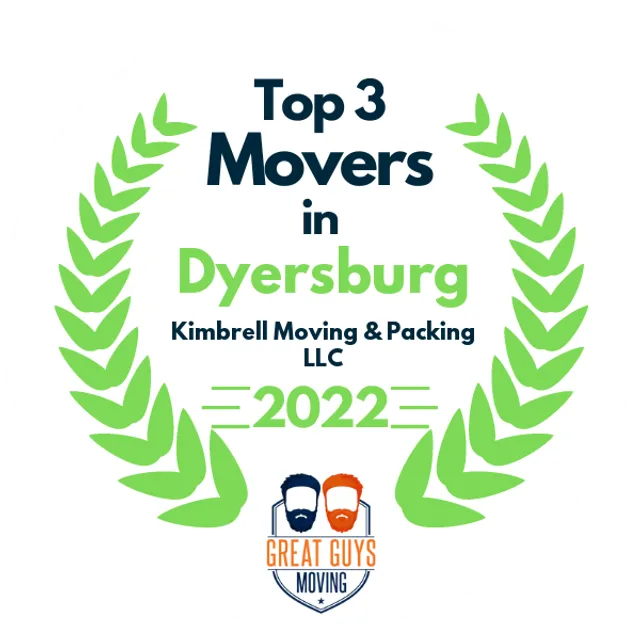 Top 3 Movers in Jackson, TN 2022 award