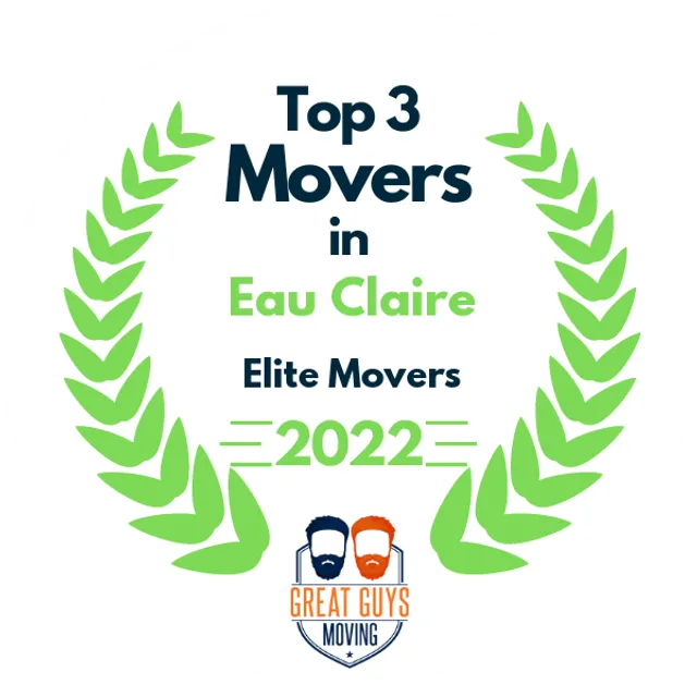 Top 3 Movers in Eau Claire, WI 2022 award