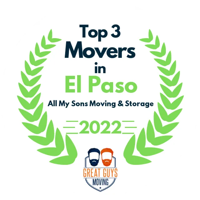 Top 3 Movers in El Paso, TX 2022 award