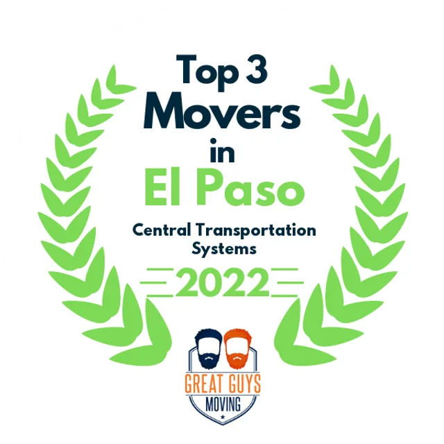 Top 3 Movers in El Paso, TX 2022 award