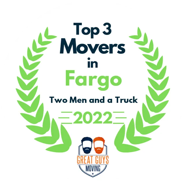 Top 3 Movers in Fargo, ND 2022 award