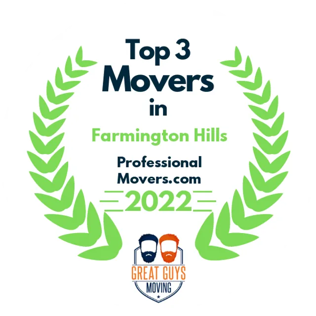 Top 3 Movers in Detroit, MI 2022 award