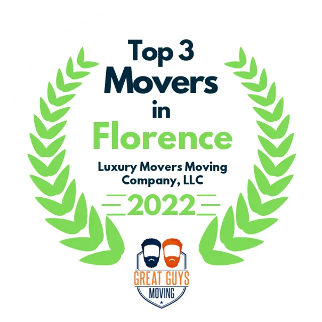 Top 3 Movers in Florence, SC 2022 award