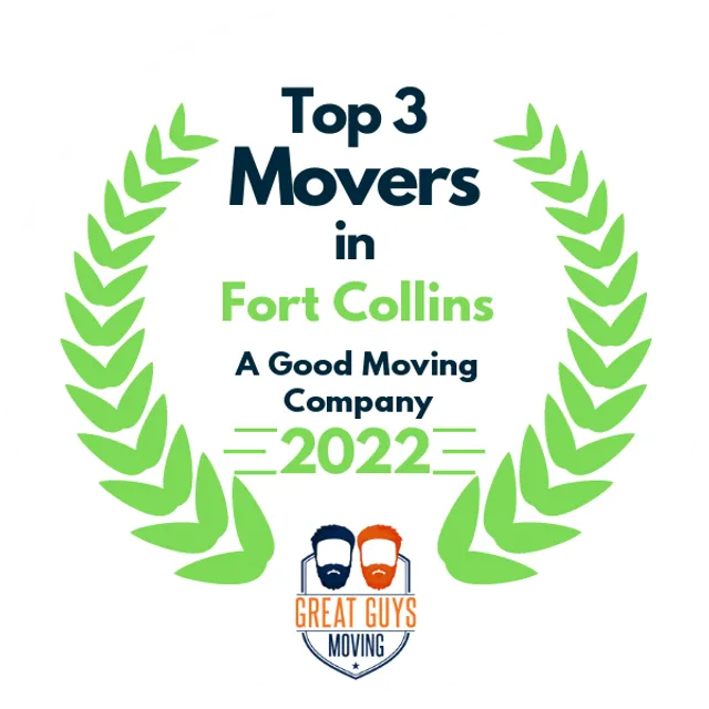 Top 3 Movers in Fort Collins, CO 2022 award