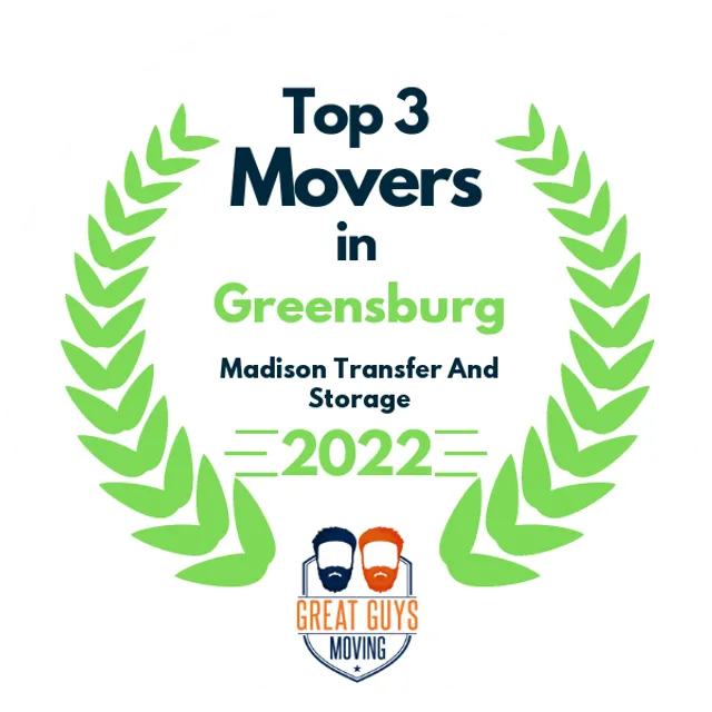 Top 3 Movers in Franklin, IN 2022 award