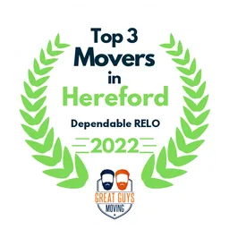 top 3 ranked movers in hereford 2022 dependable relo image