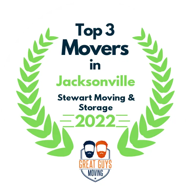 Top 3 Movers in Jacksonville, FL 2022 award