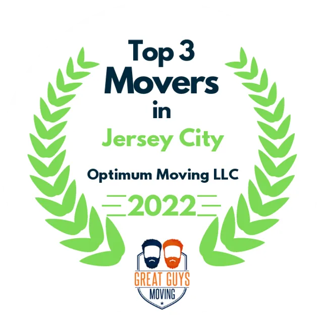 Top 3 Movers in Jersey City, NJ 2022 award