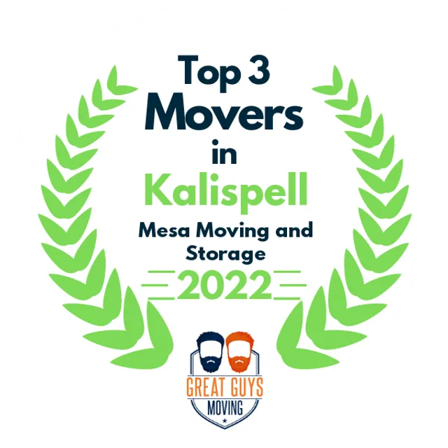 Top 3 Movers in Kalispell, MT 2022 award