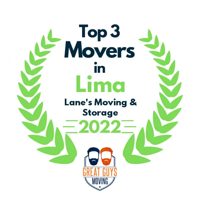 Top 3 Movers in Lima, OH 2022 award