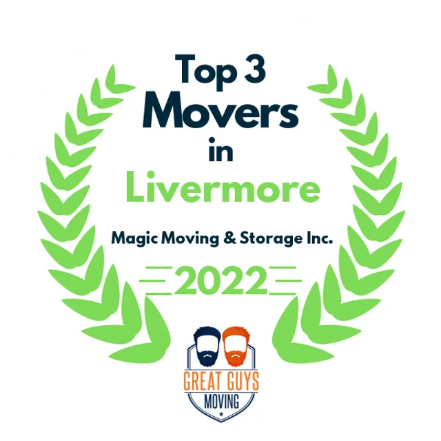 Top 3 Movers in Hayward, CA 2022 award