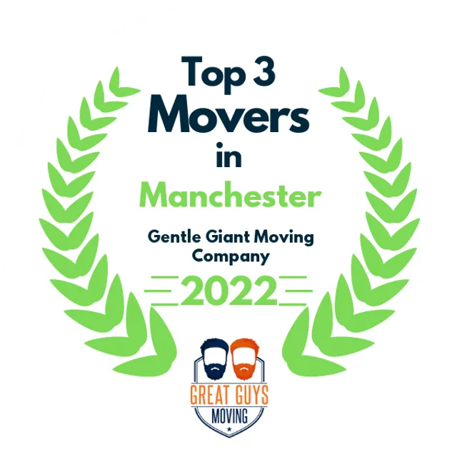 Top 3 Movers in Manchester, NH 2022 award