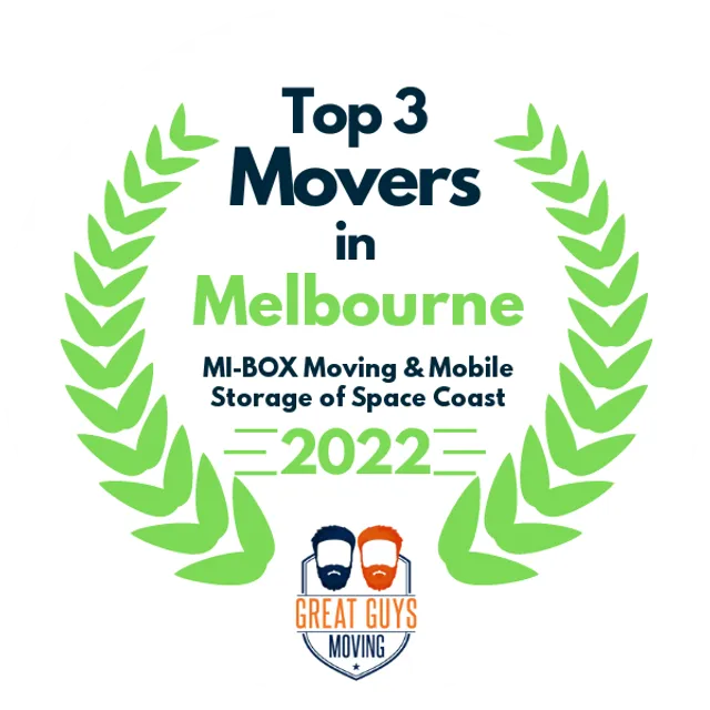 Top 3 Movers in Palm Bay, FL 2022 award