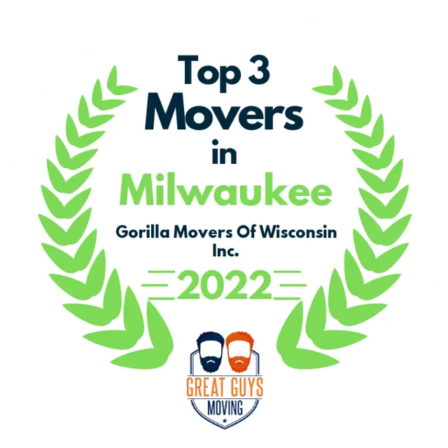 Top 3 Movers in Milwaukee, WI 2022 award