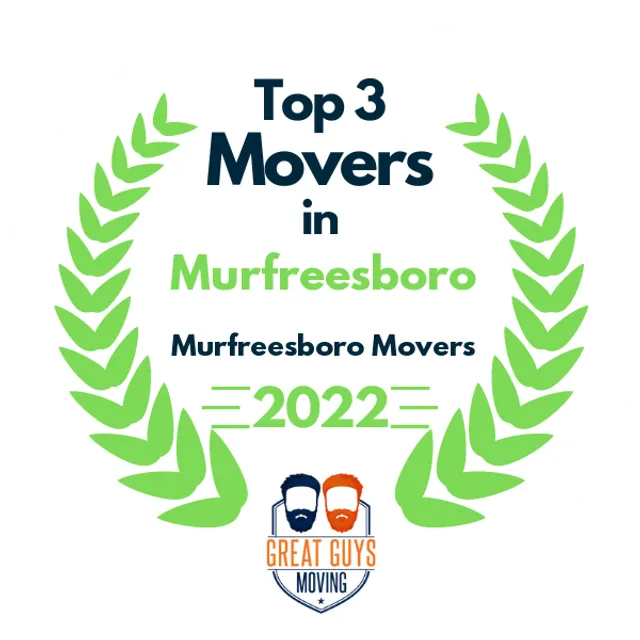 Top 3 Movers in Nashville, TN 2022 award