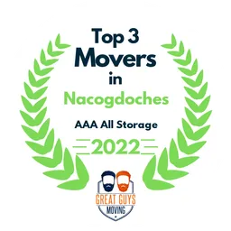 top 3 ranked movers in nacogdoches 2022 aaa all storage image