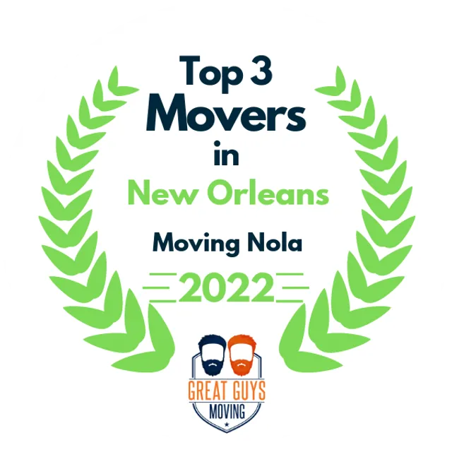 Top 3 Movers in New Orleans, LA 2022 award