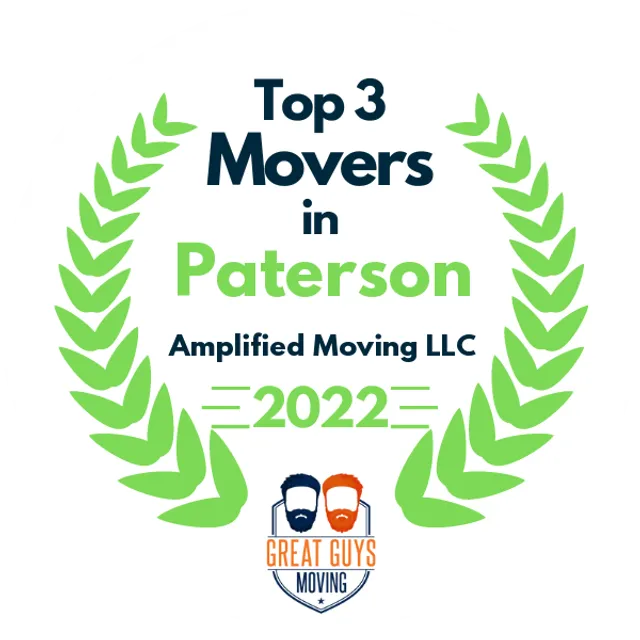 Top 3 Movers in Paterson, NJ 2022 award