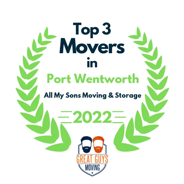 Top 3 Movers in Savannah, GA 2022 award