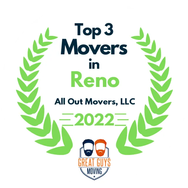 Top 3 Movers in Reno, NV 2022 award