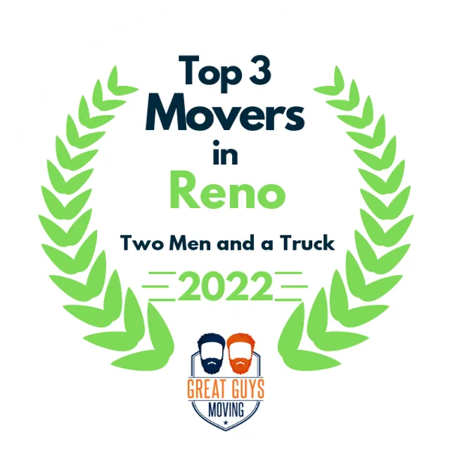 Top 3 Movers in Reno, NV 2022 award