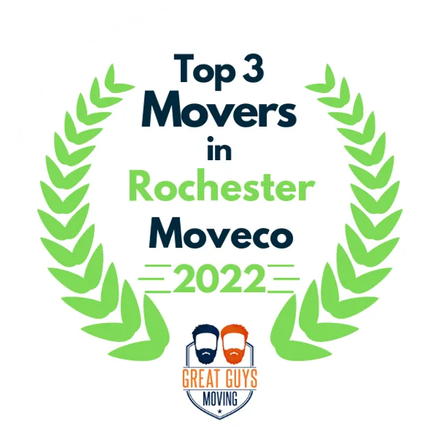 Top 3 Movers in Rochester, NY 2022 award