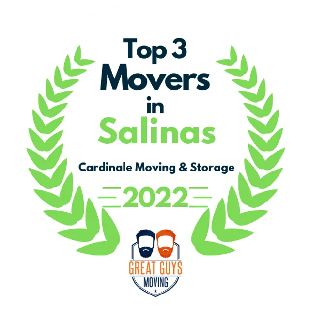 Top 3 Movers in Salinas, CA 2022 award