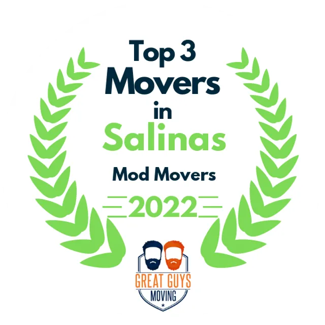 Top 3 Movers in San Jose, CA 2022 award