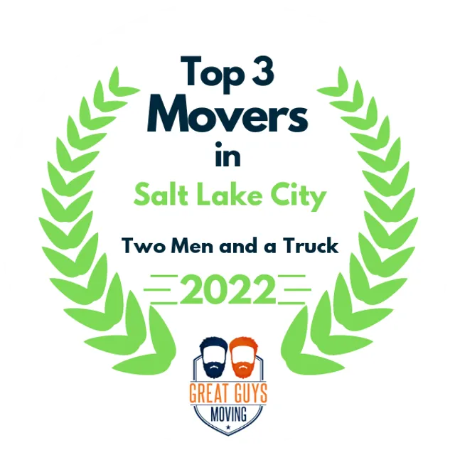 Top 3 Movers in Salt Lake City, UT 2022 award