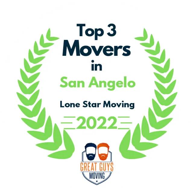 Top 3 Movers in San Angelo, TX 2022 award