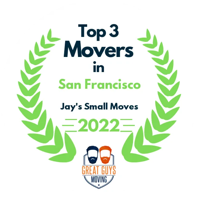 Top 3 Movers in San Jose, CA 2022 award