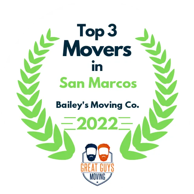 Top 3 Movers in San Antonio, TX 2022 award