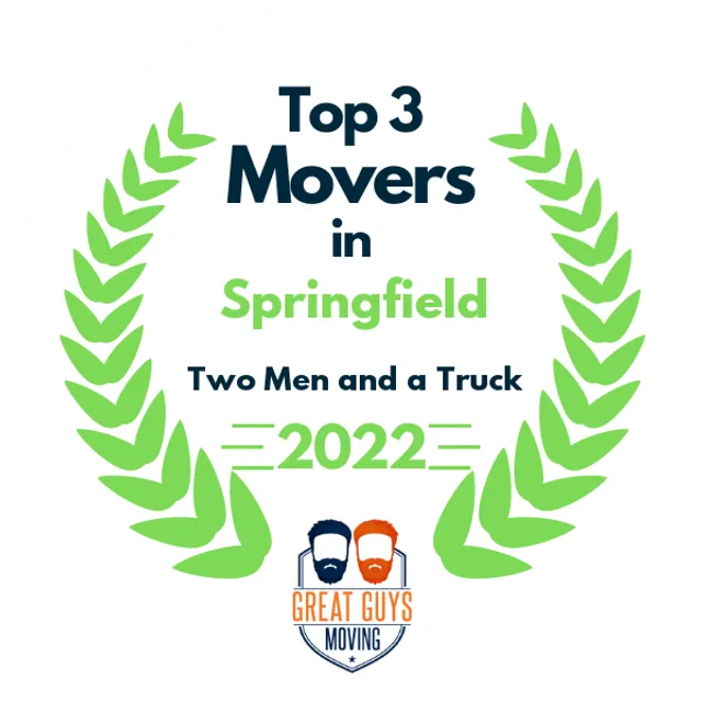 Top 3 Movers in Springfield, IL 2022 award