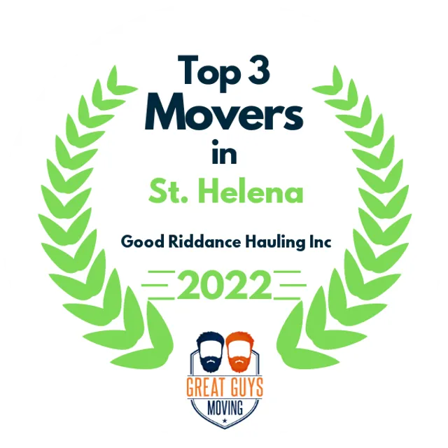 Top 3 Movers in Petaluma, CA 2022 award