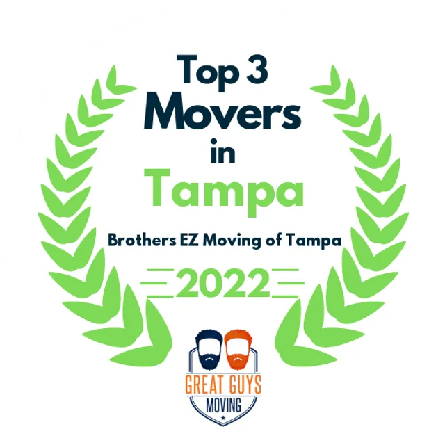 Top 3 Movers in Tampa, FL 2022 award