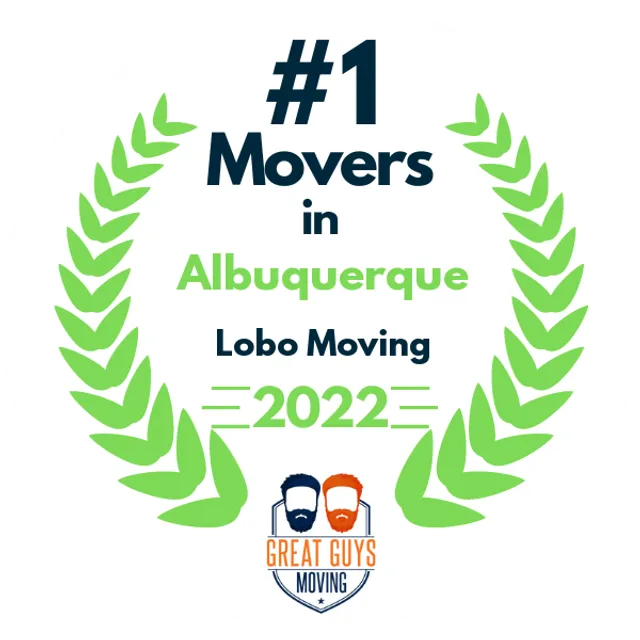 #1 Ranked Movers in Albuquerque, NM 2022 award