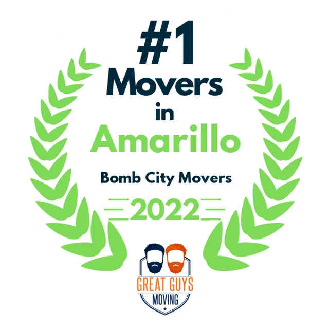 #1 Ranked Movers in Amarillo, TX 2022 award