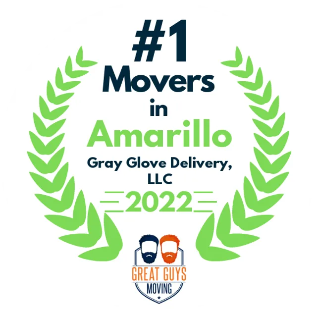 #1 Ranked Movers in Amarillo, TX 2022 award