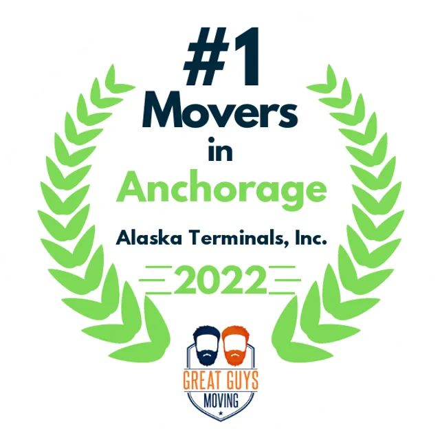 #1 Ranked Movers in Anchorage, AK 2022 award