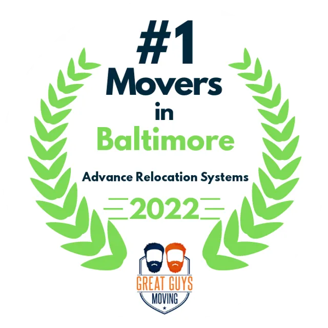 #1 Ranked Movers in Baltimore, MD 2022 award