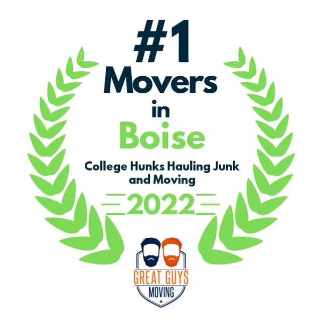 #1 Ranked Movers in Boise, ID 2022 award