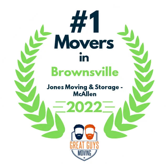 #1 Ranked Movers in Brownsville, TX 2022 award