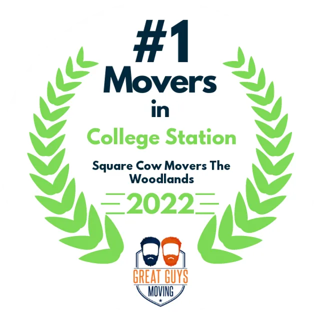 #1 Ranked Movers in College Station, TX 2022 award