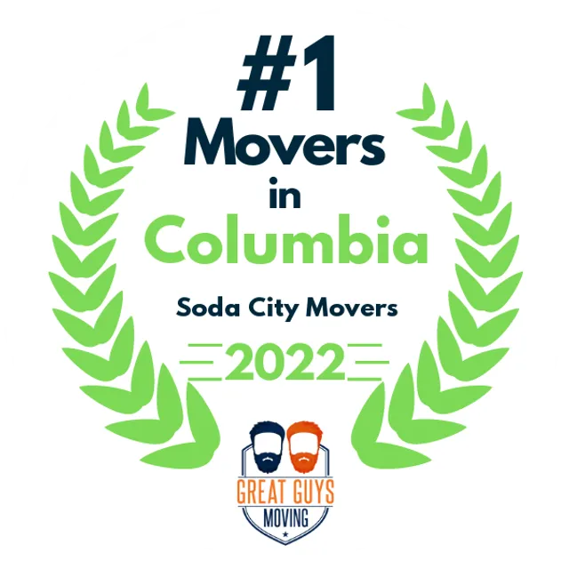 #1 Ranked Movers in Columbia, SC 2022 award